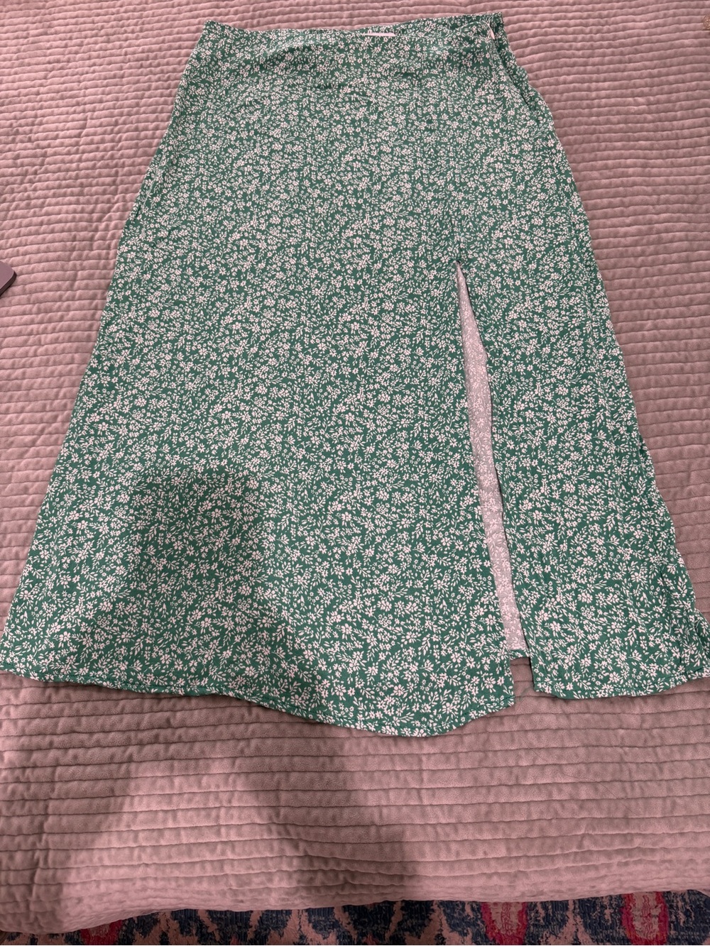 O'Neill Green Floral Midi Skirt M